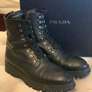 Prada Combat Boots